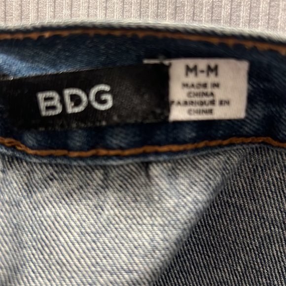 BDG mini a-line snap front denim skirt - Picture 5 of 8